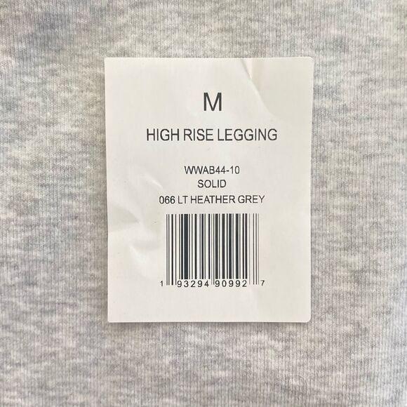 WeWoreWhat High Rise Leggings Light Heather Grey Size Medium NWT - Picture 7 of 7